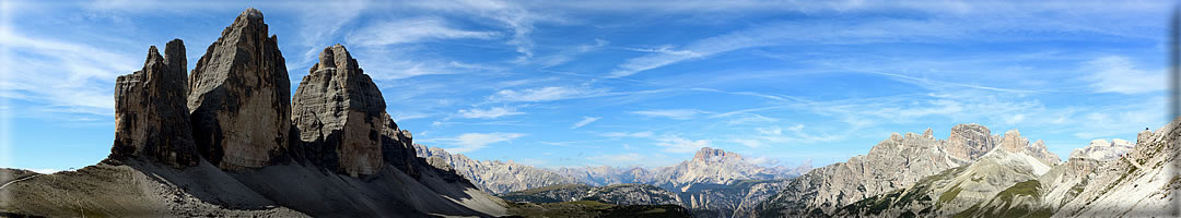 Foto panoramiche dalle Tre Cime di Lavaredo