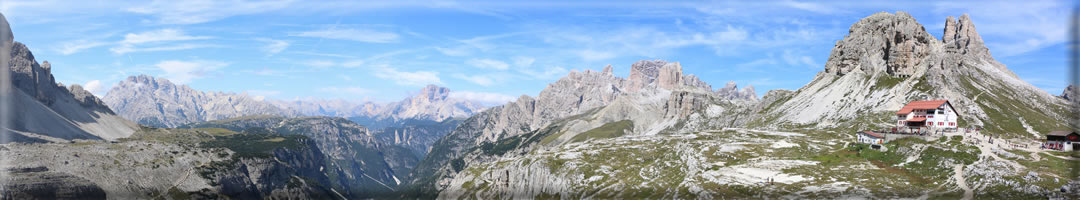 Foto panoramiche dalle Tre Cime di Lavaredo