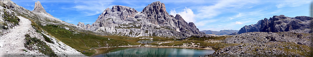 Foto panoramiche dalle Tre Cime di Lavaredo