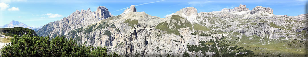 Foto panoramiche dalle Tre Cime di Lavaredo