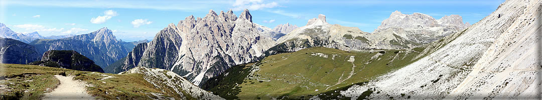 Foto panoramiche dalle Tre Cime di Lavaredo