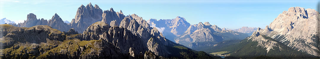 Foto panoramiche dalle Tre Cime di Lavaredo