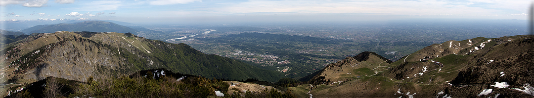 Foto panoramiche da Cima Grappa