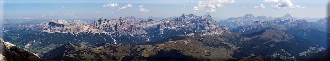 Foto panoramiche dal Gruppo del Sella