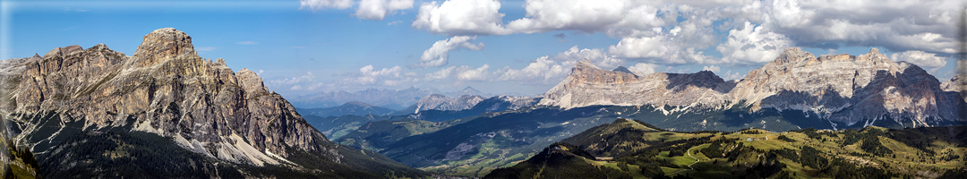 Foto panoramiche dal Gruppo del Sella